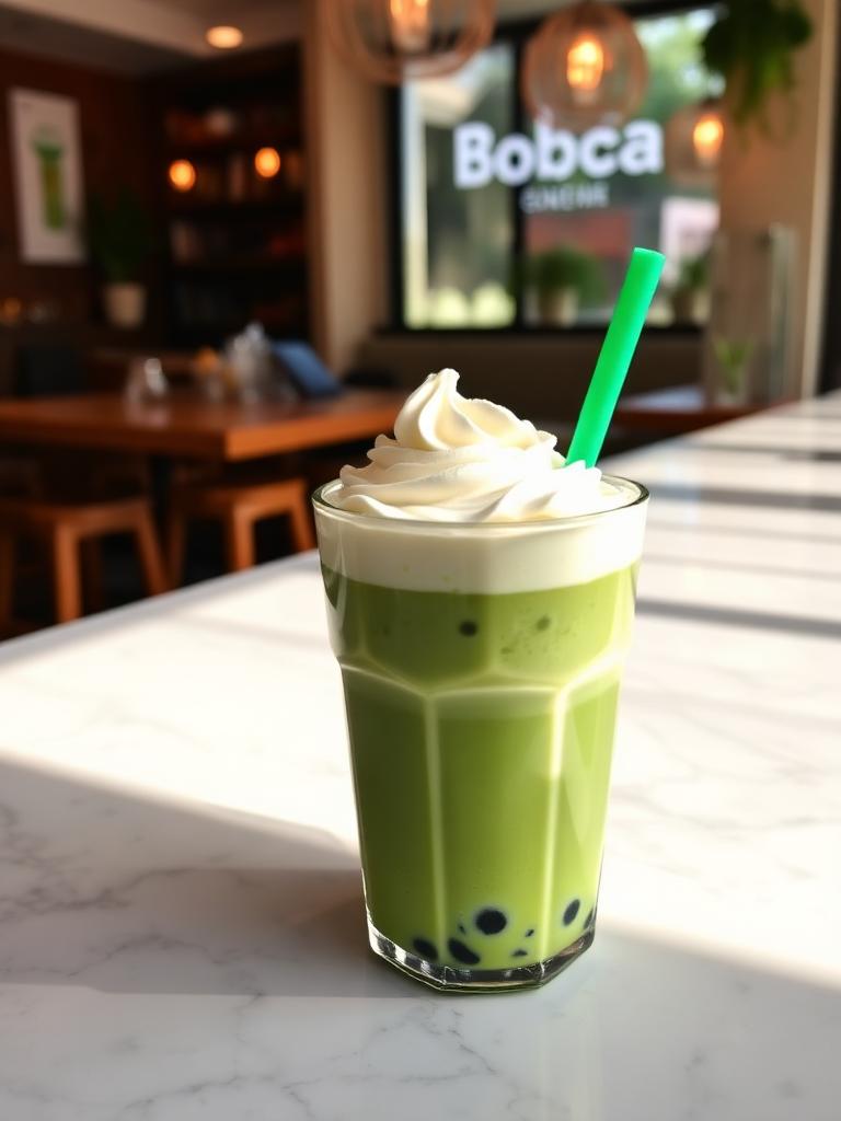 Matcha bubble tea